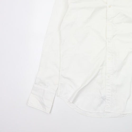 Van Heusen Men’s Ivory Fitted 16 Point Collar French Cuff Dress Shirt
