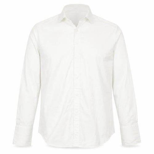 Van Heusen Men’s Ivory Fitted 16 Point Collar French Cuff Dress Shirt