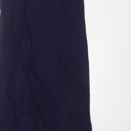 Gap Women’s Blue M Rayon Maxi Dress Adjustable Strappy Scoop Neck