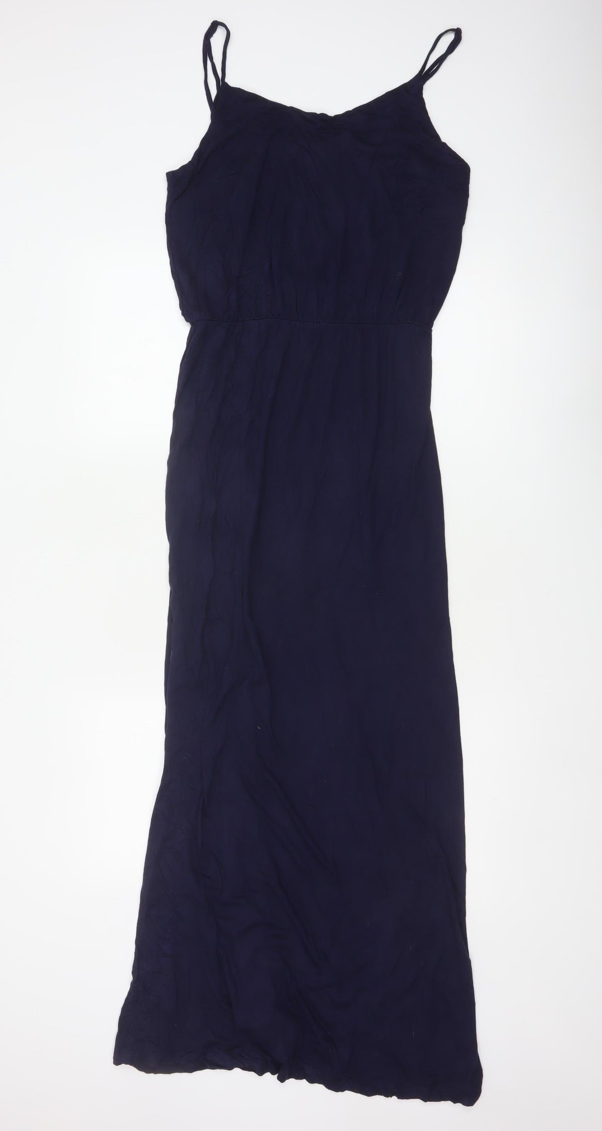 Gap Women’s Blue M Rayon Maxi Dress Adjustable Strappy Scoop Neck