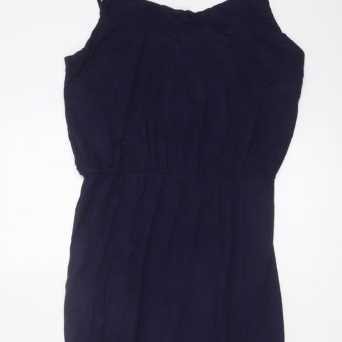 Gap Women’s Blue M Rayon Maxi Dress Adjustable Strappy Scoop Neck