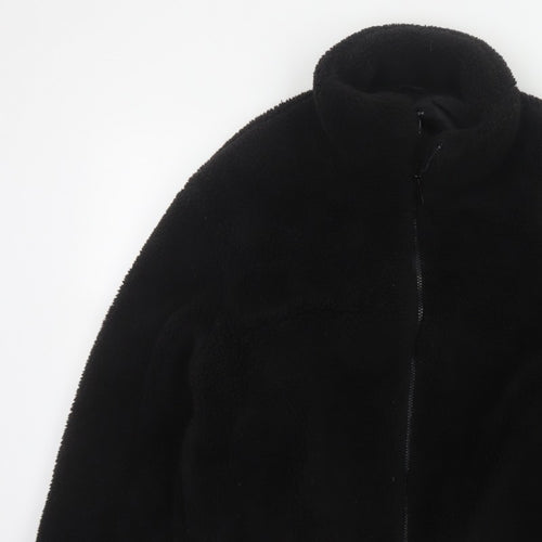 New Look Women’s Black Teddy Fleece Full Zip Jacket Size L