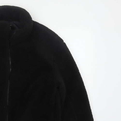 New Look Women’s Black Teddy Fleece Full Zip Jacket Size L