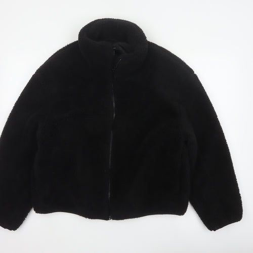 New Look Women’s Black Teddy Fleece Full Zip Jacket Size L
