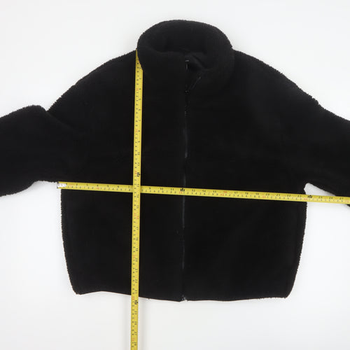 New Look Women’s Black Teddy Fleece Full Zip Jacket Size L