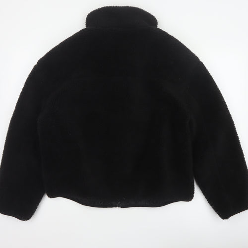 New Look Women’s Black Teddy Fleece Full Zip Jacket Size L