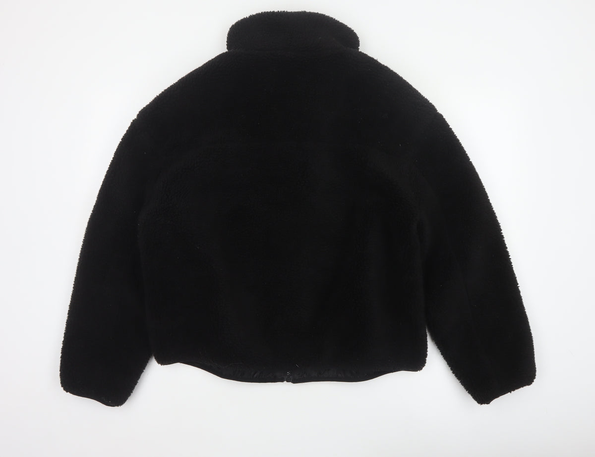 New Look Women’s Black Teddy Fleece Full Zip Jacket Size L