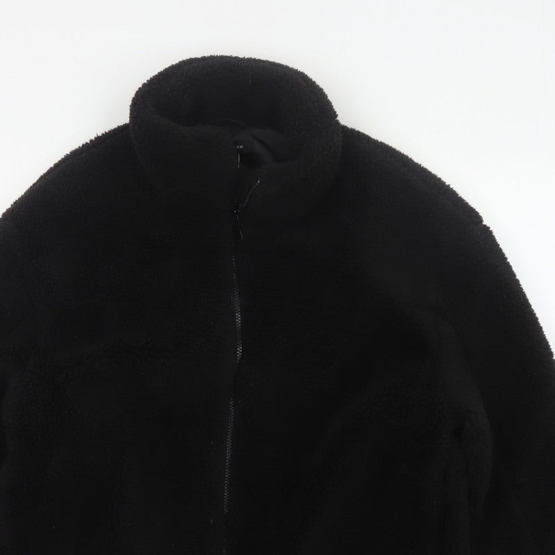 New Look Women’s Black Teddy Fleece Full Zip Jacket Size L
