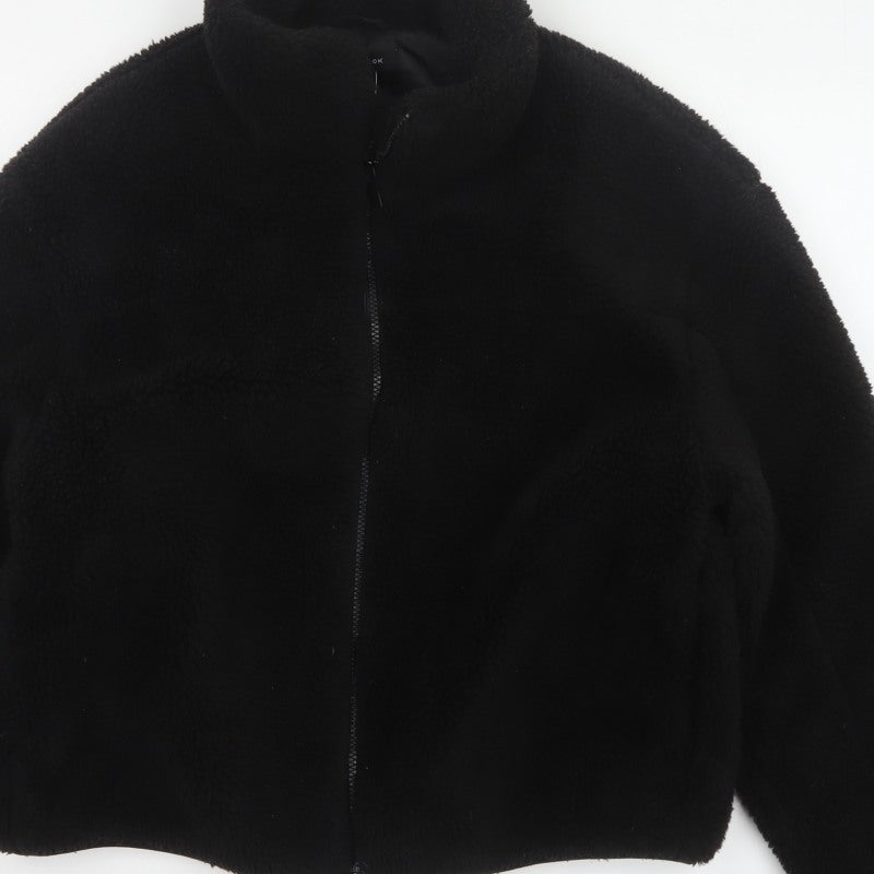New Look Women’s Black Teddy Fleece Full Zip Jacket Size L