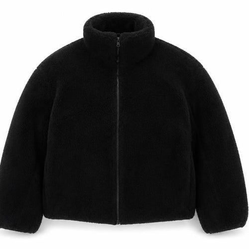 New Look Women’s Black Teddy Fleece Full Zip Jacket Size L