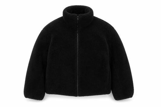 New Look Women’s Black Teddy Fleece Full Zip Jacket Size L