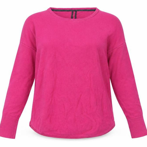 Joules Women’s Pink UK 6 Round Neck Knit Pullover Jumper Logo