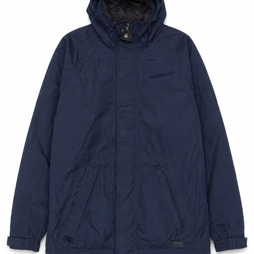 Wynnster Men's Blue Small Hooded Stowaway Waterproof Rain Jacket