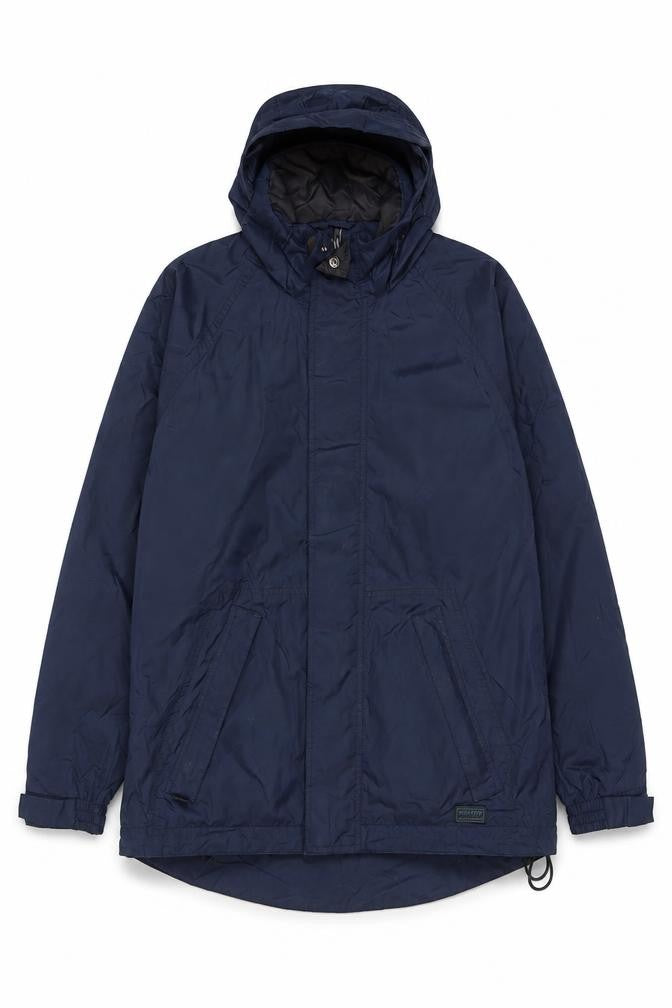 Wynnster Men's Blue Small Hooded Stowaway Waterproof Rain Jacket