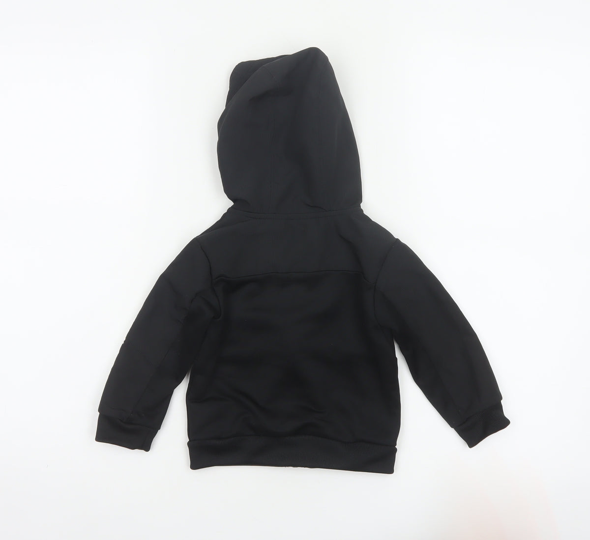 adidas Unisex Baby Black 9-12 Months Hooded Full Zip Track Jacket