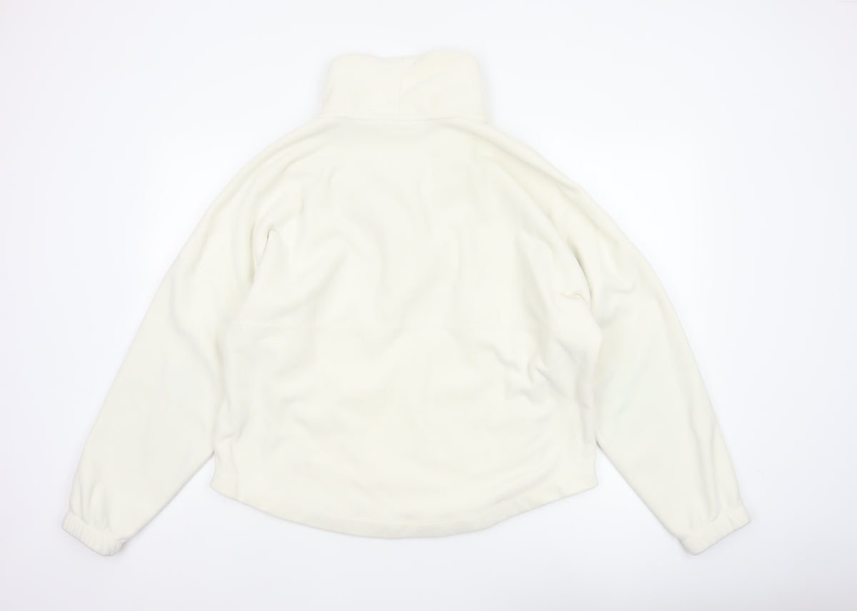 Nike Women’s Ivory S Therma-FIT 1/4 Zip Fleece Sweatshirt Pockets