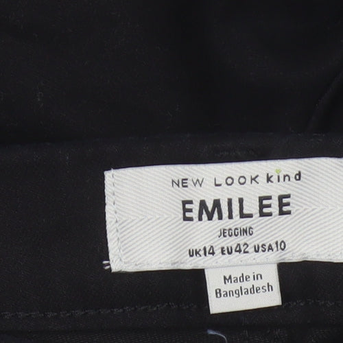 New Look Women Black UK 14 Emilee Skinny Stretch Jeggings Pockets