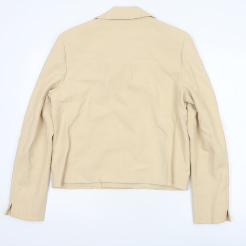 Max Mara Women’s Beige UK 12 Cropped Double-Breasted Jacket