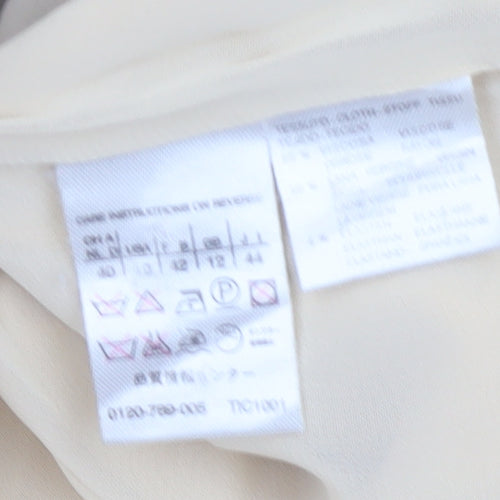 Max Mara Women’s Beige UK 12 Cropped Double-Breasted Jacket