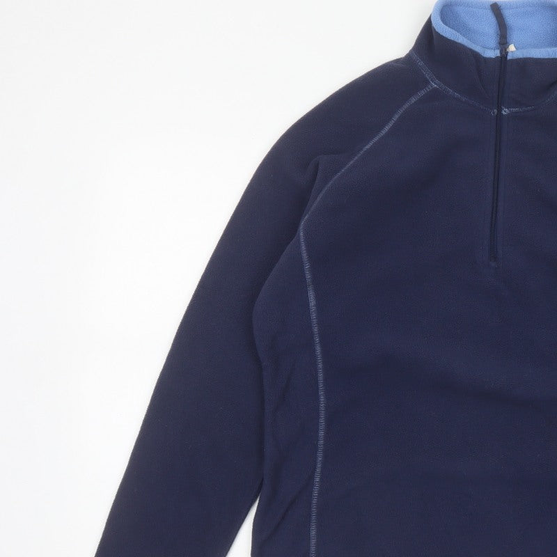 Additional view of Mountain Warehouse Women Blue UK 14 Fleece Half Zip Pullover Sweatshirt