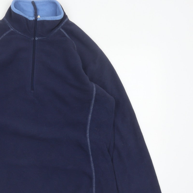 Additional view of Mountain Warehouse Women Blue UK 14 Fleece Half Zip Pullover Sweatshirt