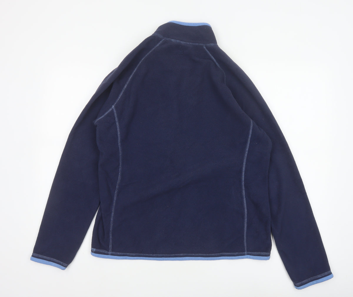 Brand and care label for Mountain Warehouse Women Blue UK 14 Fleece Half Zip Pullover Sweatshirt