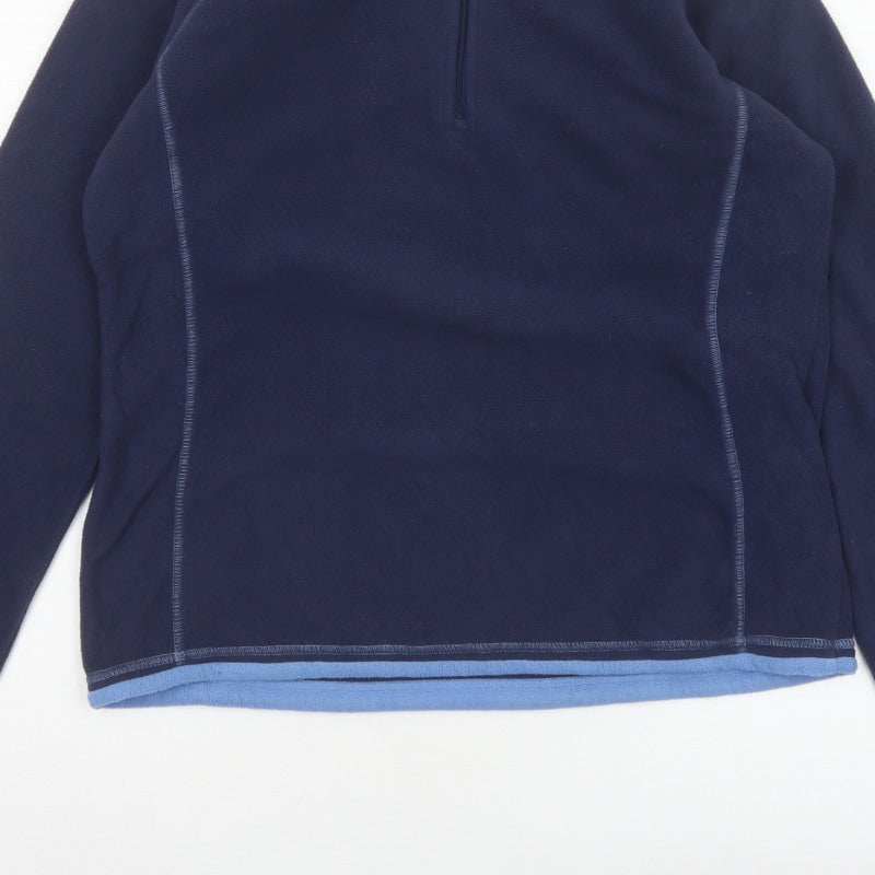 Additional view of Mountain Warehouse Women Blue UK 14 Fleece Half Zip Pullover Sweatshirt