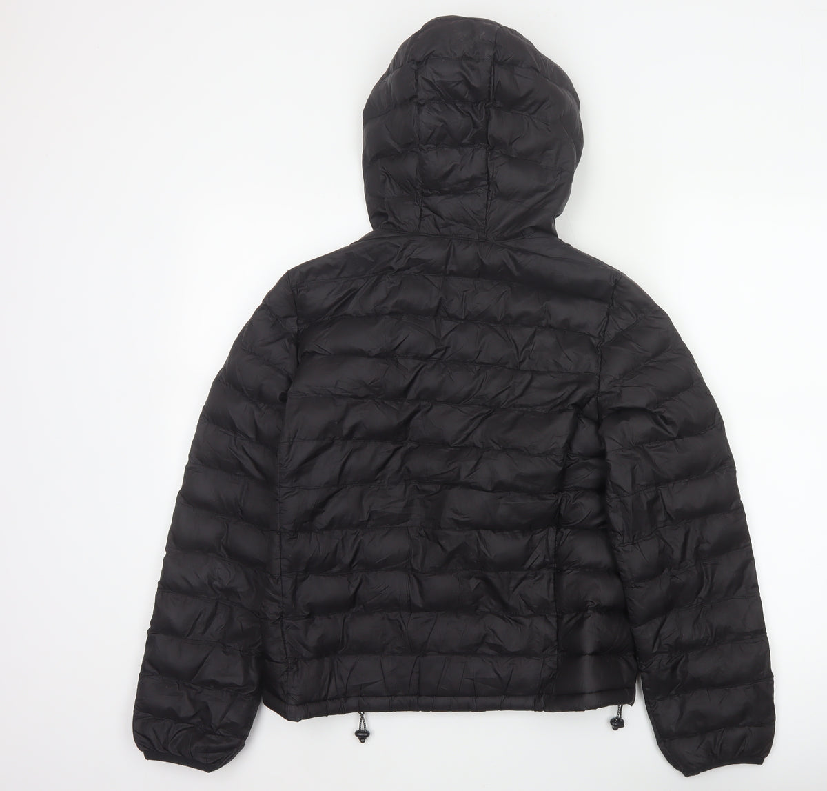 Levi's Women’s Black S Hooded Quilted Puffer Jacket Full Zip