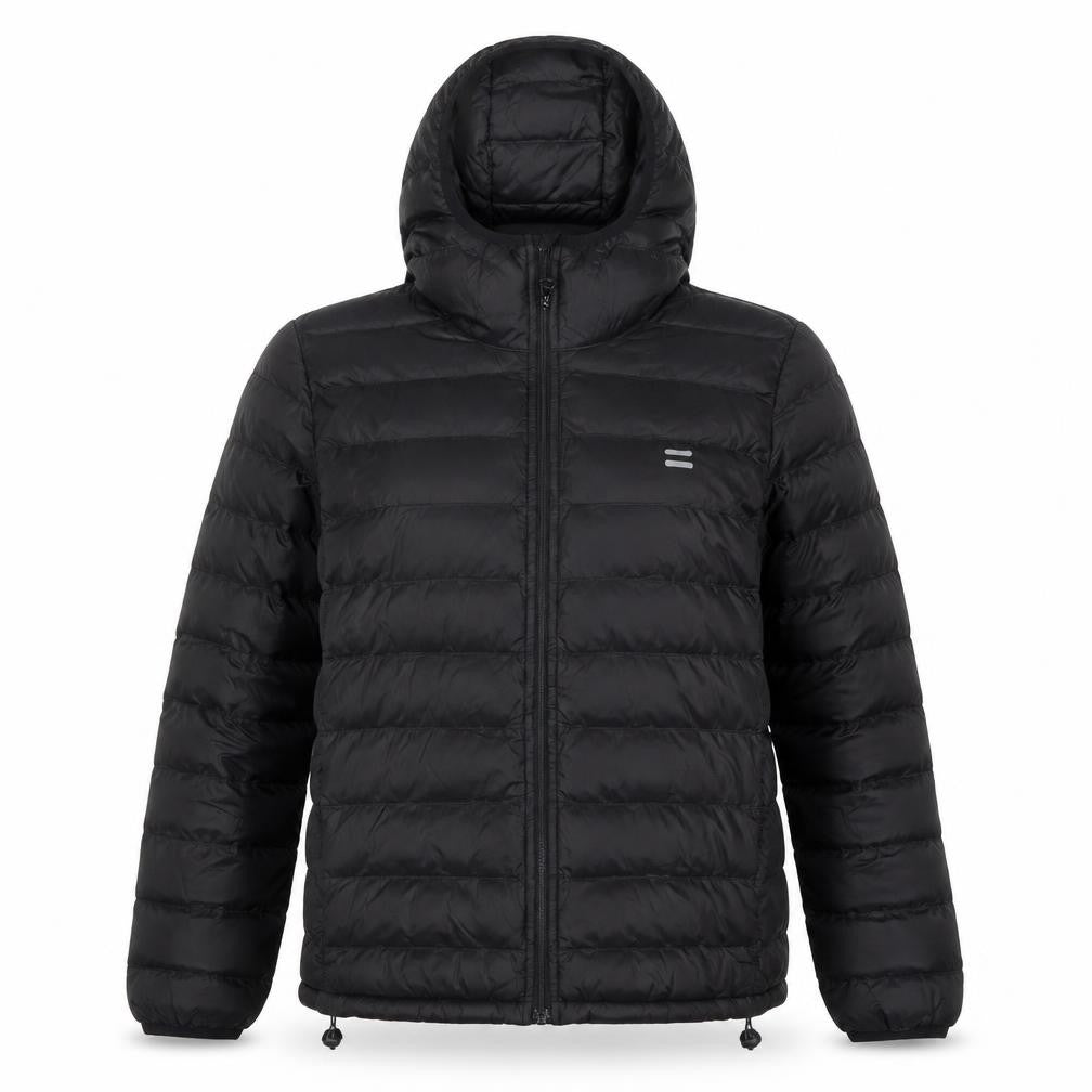 Levi's Women’s Black S Hooded Quilted Puffer Jacket Full Zip