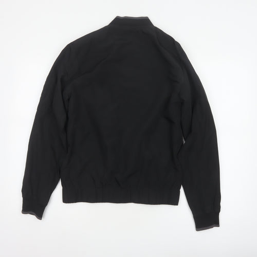 Topman Men's Black XS Bomber Jacket Full Zip Lined