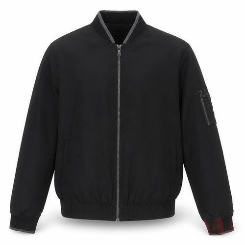 Topman Men's Black XS Bomber Jacket Full Zip Lined