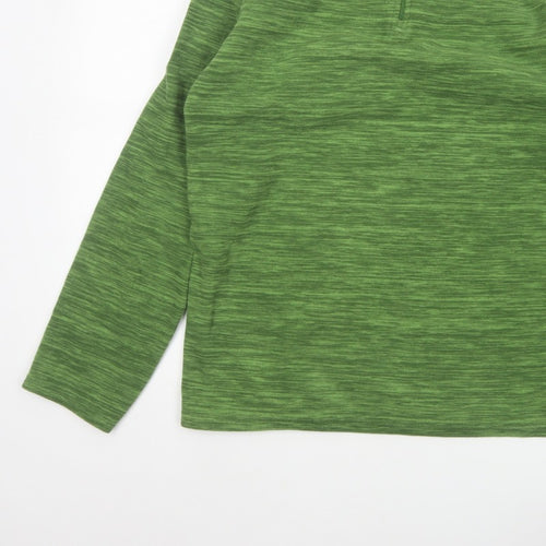 Mountain Warehouse Men’s Green M 1/4 Zip Fleece Sweatshirt Hiking