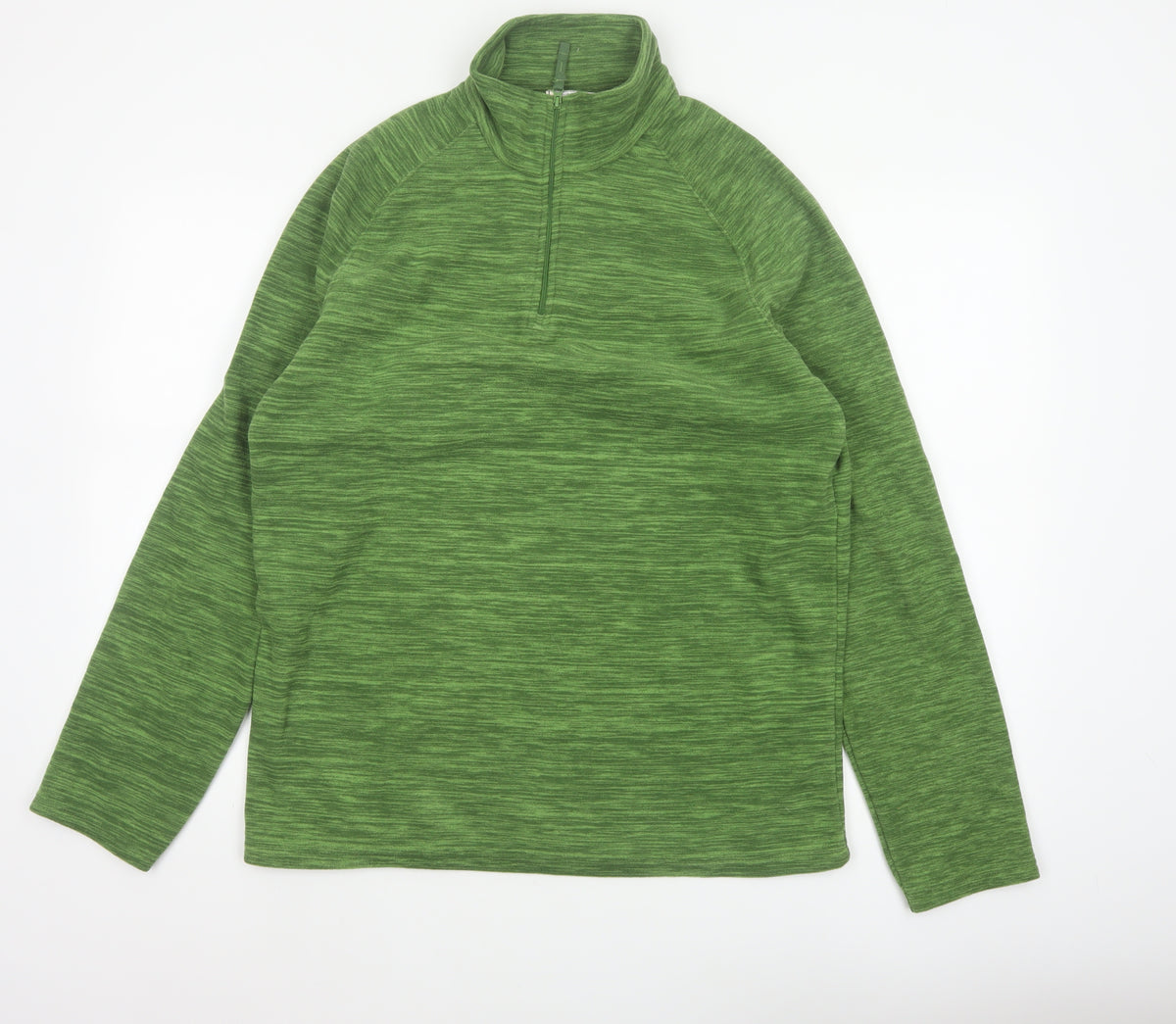 Mountain Warehouse Men’s Green M 1/4 Zip Fleece Sweatshirt Hiking
