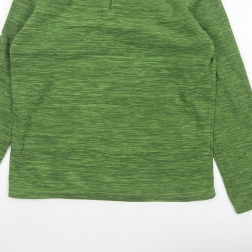 Mountain Warehouse Men’s Green M 1/4 Zip Fleece Sweatshirt Hiking