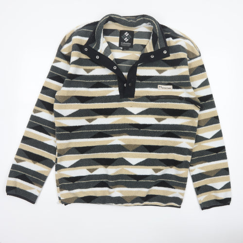 Columbia Men's Multicoloured M Geometric Fleece Pullover Sweatshirt