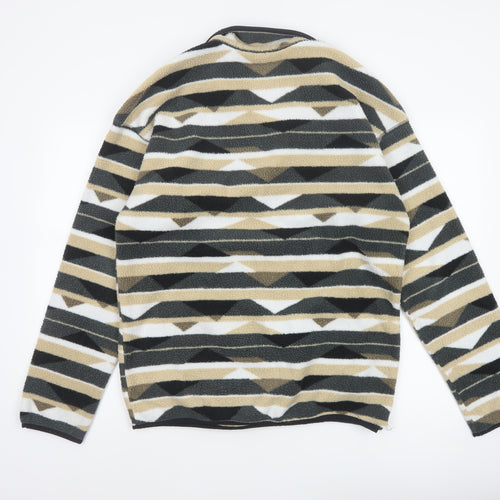 Columbia Men's Multicoloured M Geometric Fleece Pullover Sweatshirt