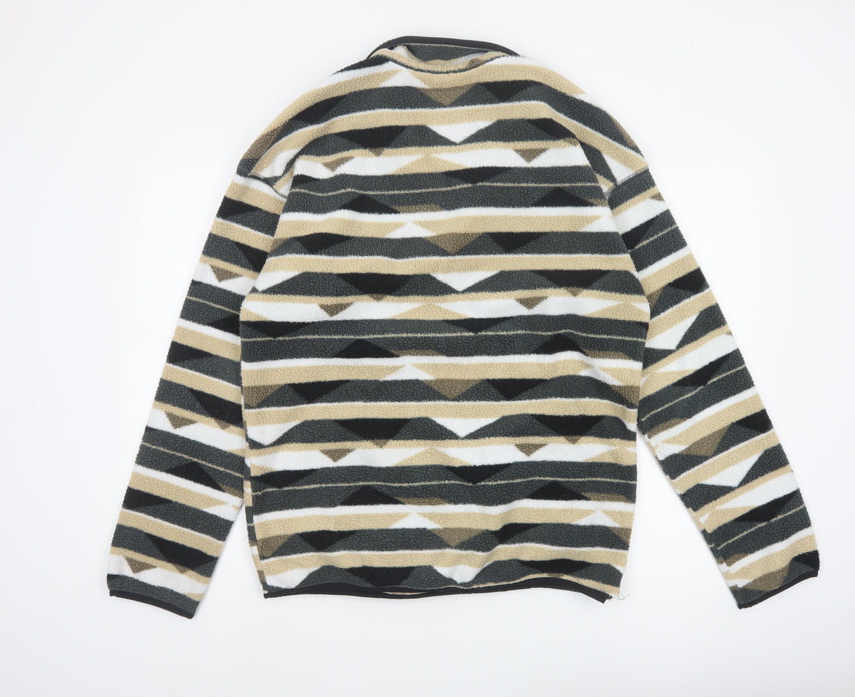Columbia Men's Multicoloured M Geometric Fleece Pullover Sweatshirt