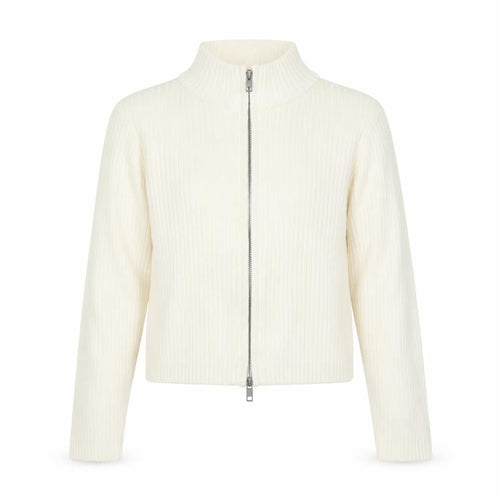 M&S Girls Ivory Full Zip Rib Knit Cotton Jumper Cardigan 9-10 Years