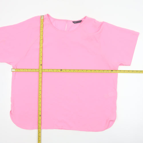 Marks and Spencer Women Pink UK 20 Dolman Sleeve Blouse