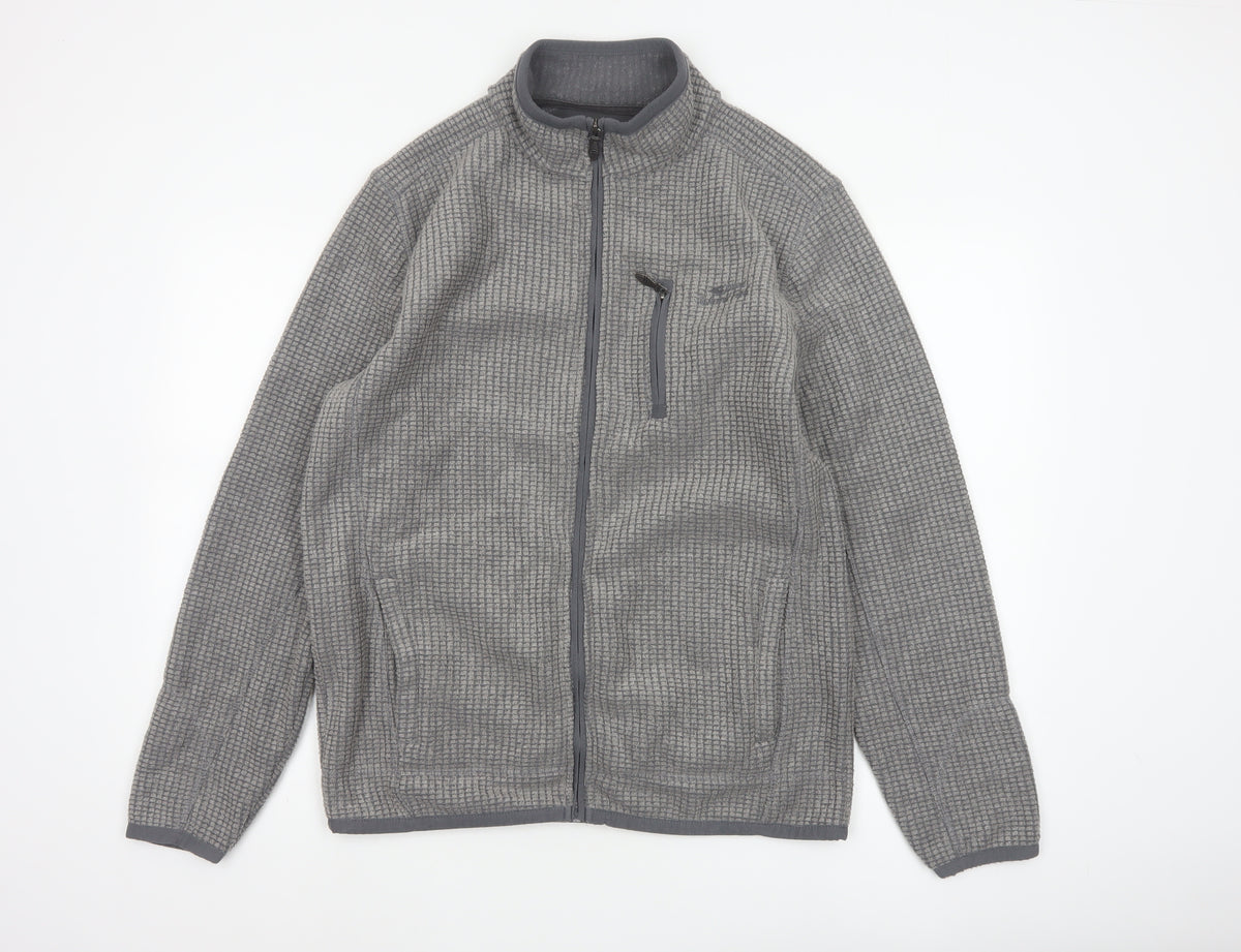 Weird Fish Men’s Grey M Fleece Full Zip Outdoor Jacket