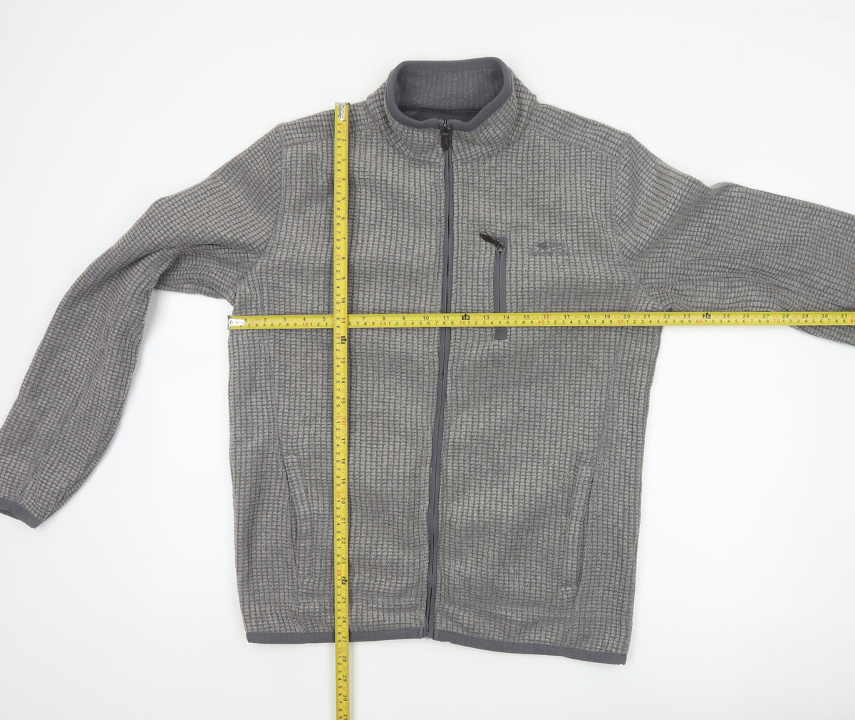 Weird Fish Men’s Grey M Fleece Full Zip Outdoor Jacket