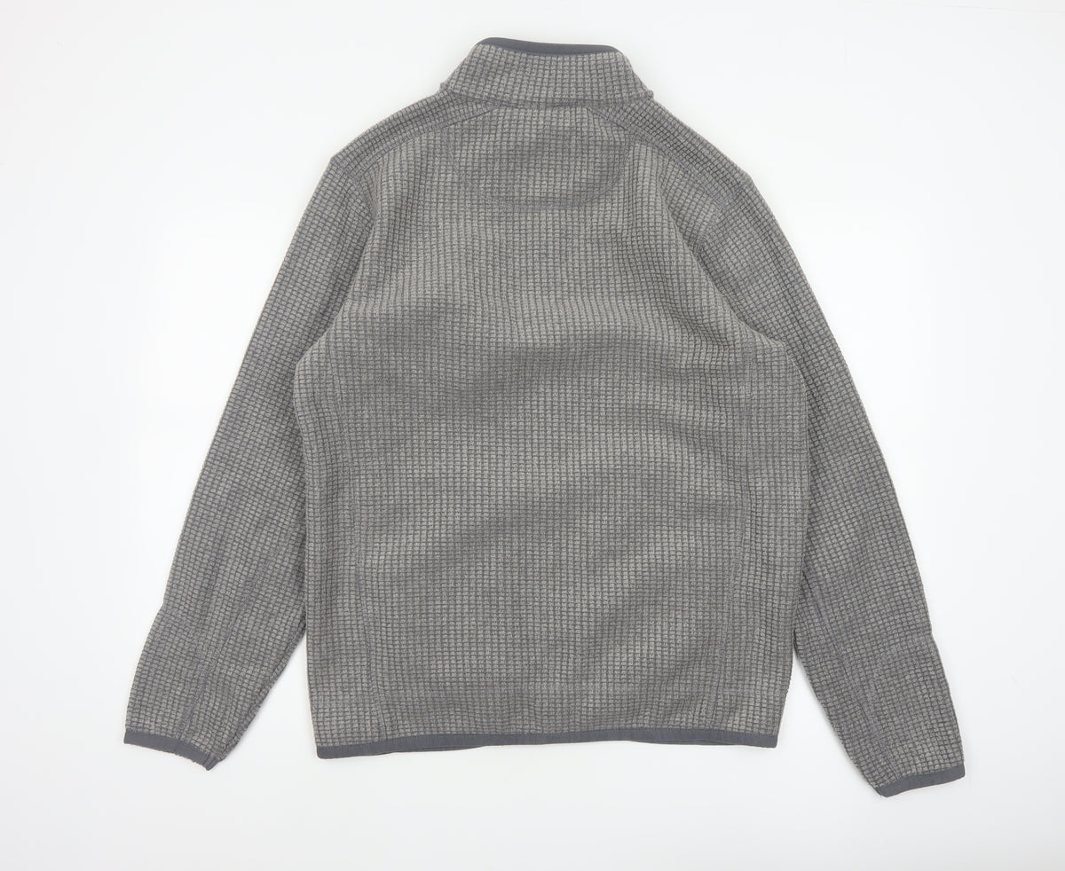 Weird Fish Men’s Grey M Fleece Full Zip Outdoor Jacket