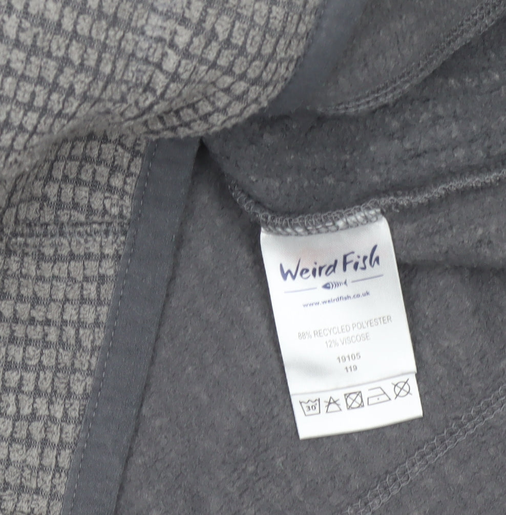 Weird Fish Men’s Grey M Fleece Full Zip Outdoor Jacket