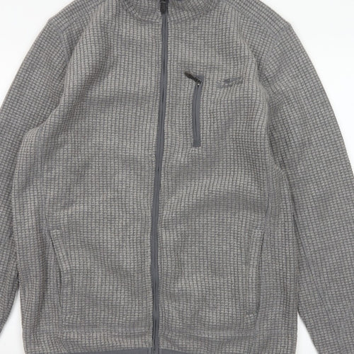 Weird Fish Men’s Grey M Fleece Full Zip Outdoor Jacket