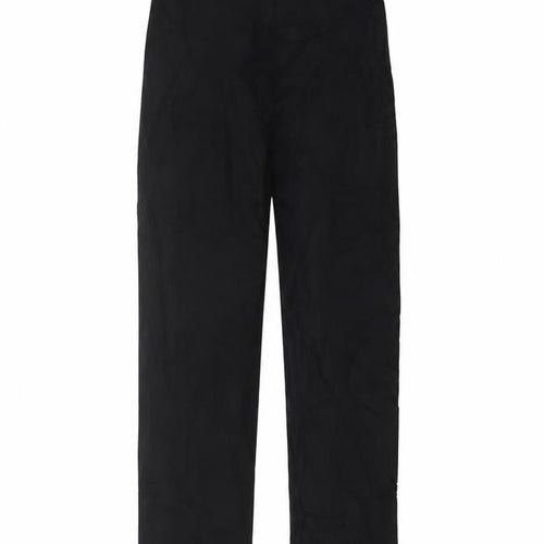 M&S Women’s Black Size 10 Long Straight Stretch Trousers