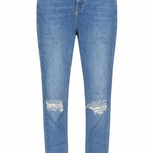 Topshop Moto Jamie Women Blue W28 UK 10 High Rise Distressed Skinny Jeans