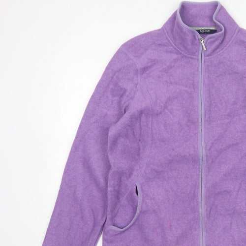 Maine New England Women’s Purple Size 16 Fleece Full Zip Jacket