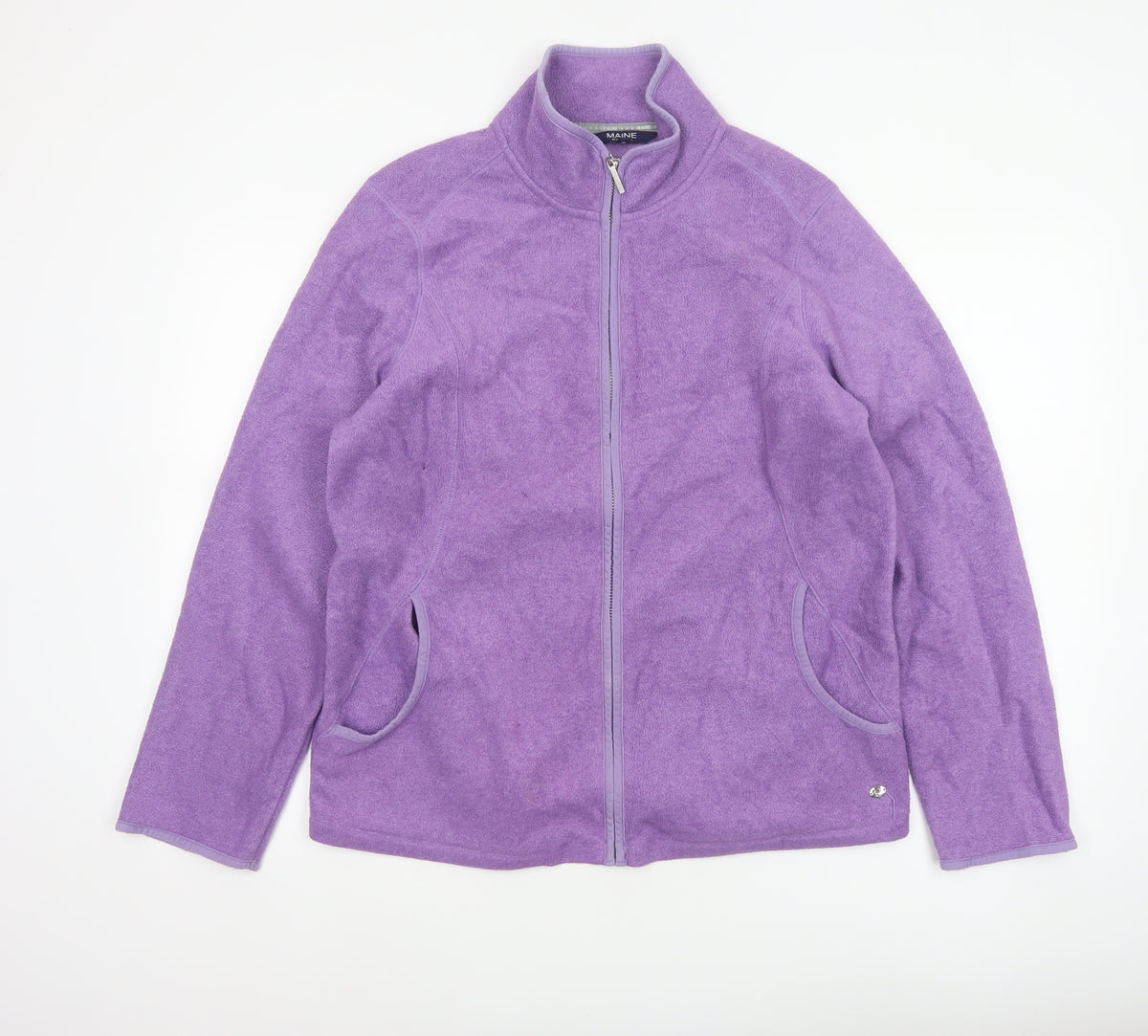 Maine New England Women’s Purple Size 16 Fleece Full Zip Jacket