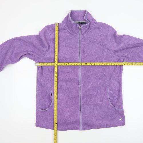 Maine New England Women’s Purple Size 16 Fleece Full Zip Jacket