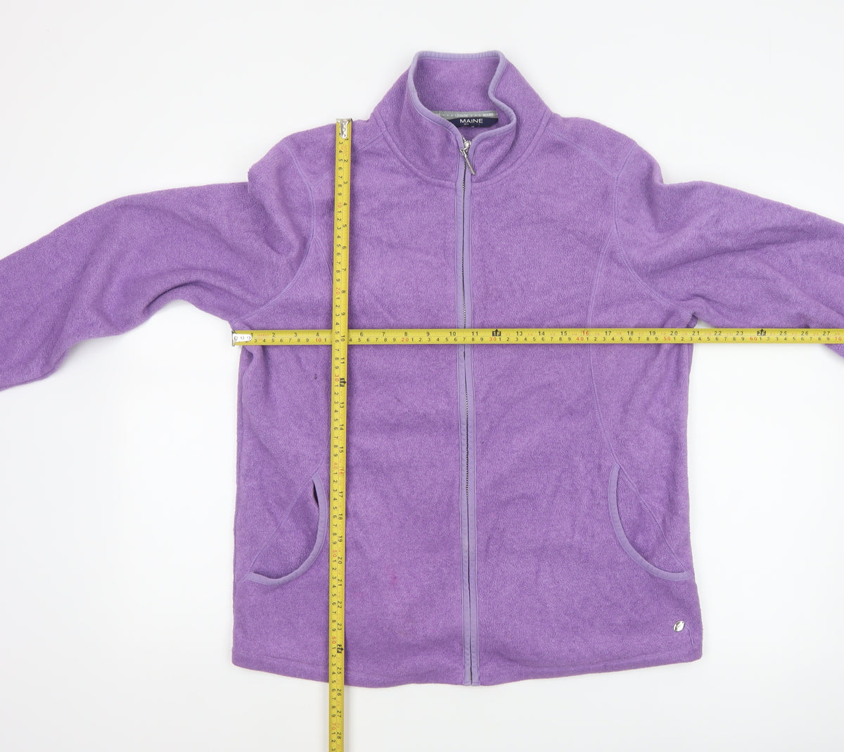 Maine New England Women’s Purple Size 16 Fleece Full Zip Jacket